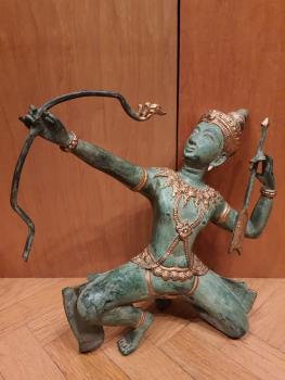 Bronze-Figur, Thai Rama - Thailand - 2. Hälfte 20. Jahrhundert