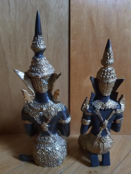 Ein Paar Teppanome, Bronze - Thailand -  2. Hälfte 20. Jahrhundert