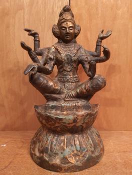 Bronze-Figur, Gottheit  - Indien - Anfang 20. Jahrhundert