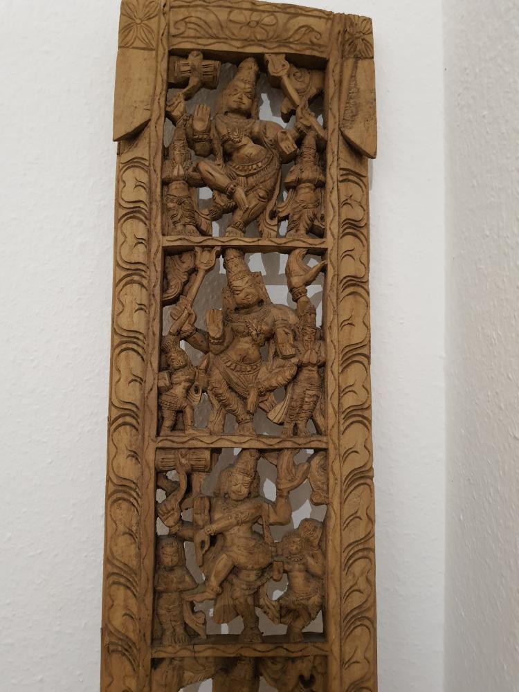2 x Relief, Holz  - Indien - 1. Hälfte 20. Jahrhundert