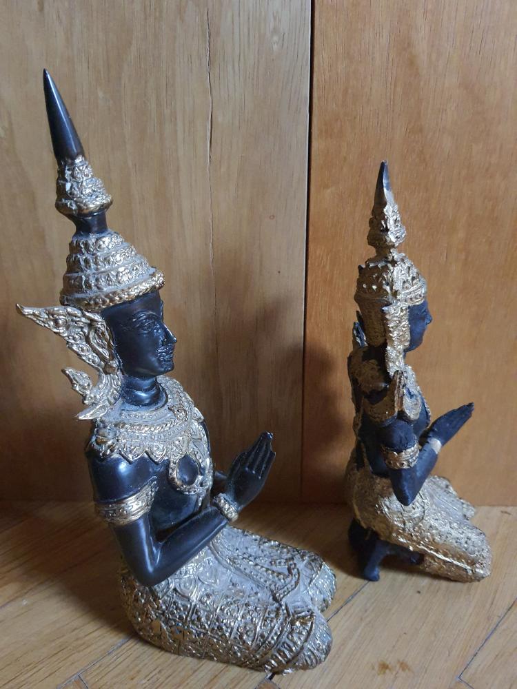 Ein Paar Teppanome, Bronze - Thailand -  2. Hälfte 20. Jahrhundert