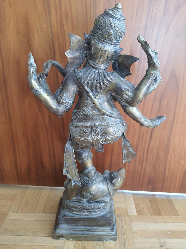 Bronze-Figur, Ganesha - Indien - 2. Hälfte 19. Jahrhundert