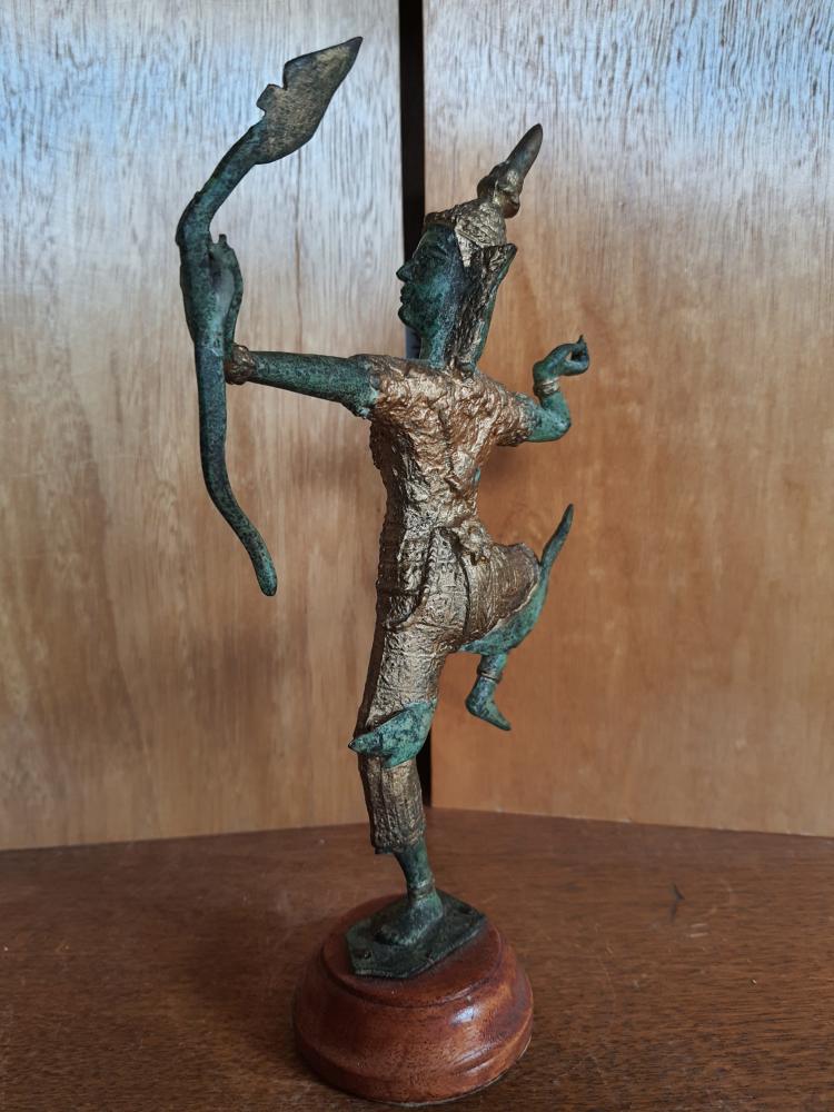 Bronze-Figur, Thai Rama -Thailand - 20. Jahrhundert