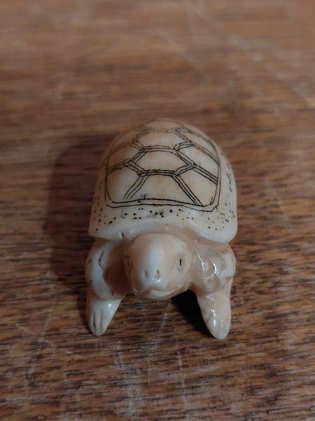 Miniatur-Schildkröte, Elfenbein  - Japan - Um 1900